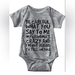 NWOT Funny Unisex Infant Onesie. Size 18-24M